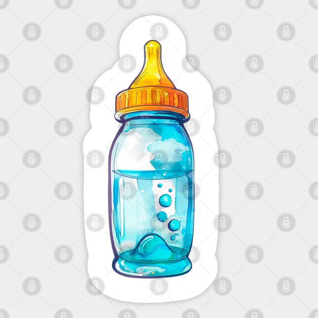 Baby Bottle Sticker by Shurkason